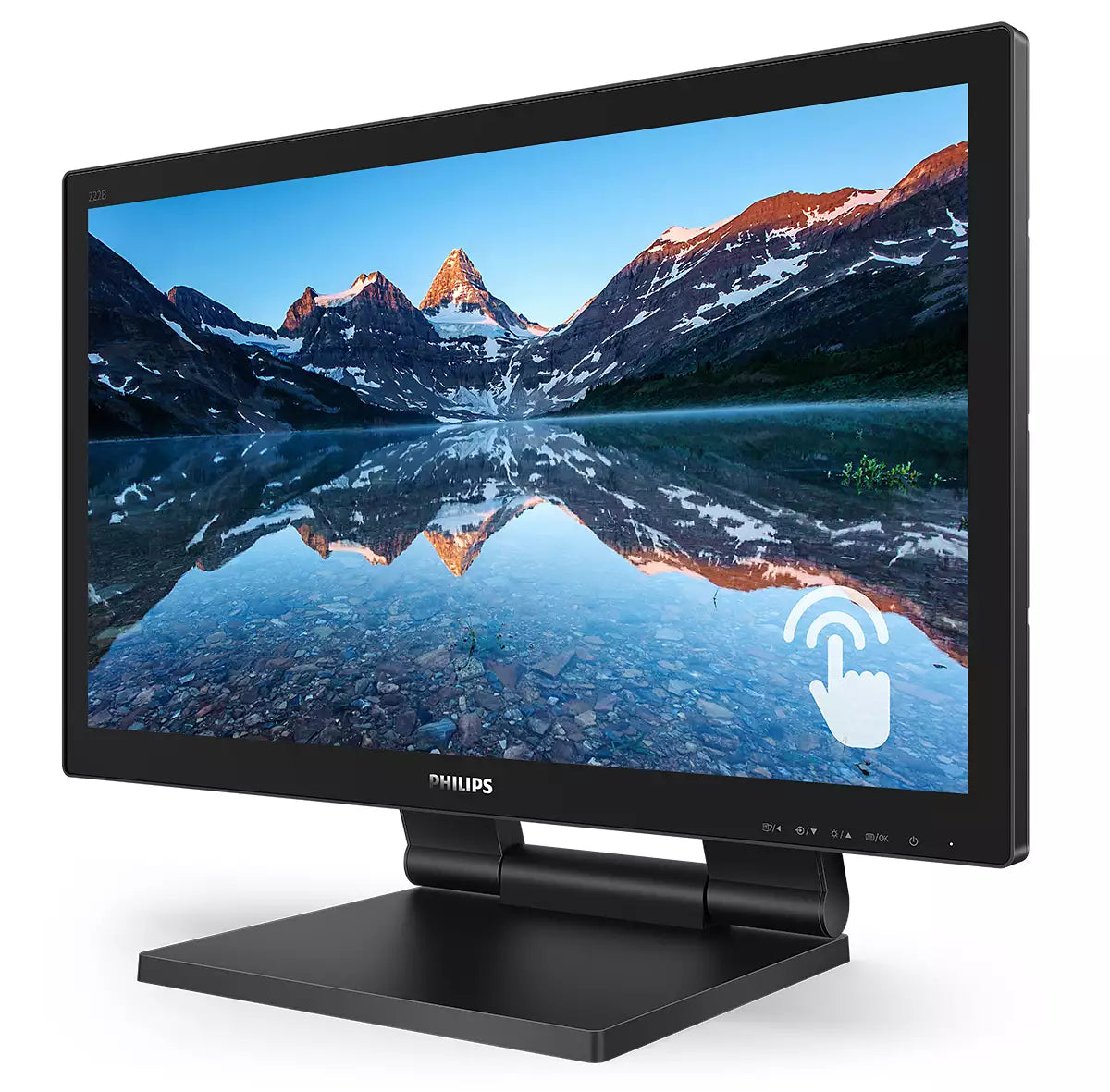 Philips 222B9TA/00 – Monitor, 21,5", 1920 × 1080 (Full HD), VA, Touch, 60 Hz, 250 cd/m², Schwarz