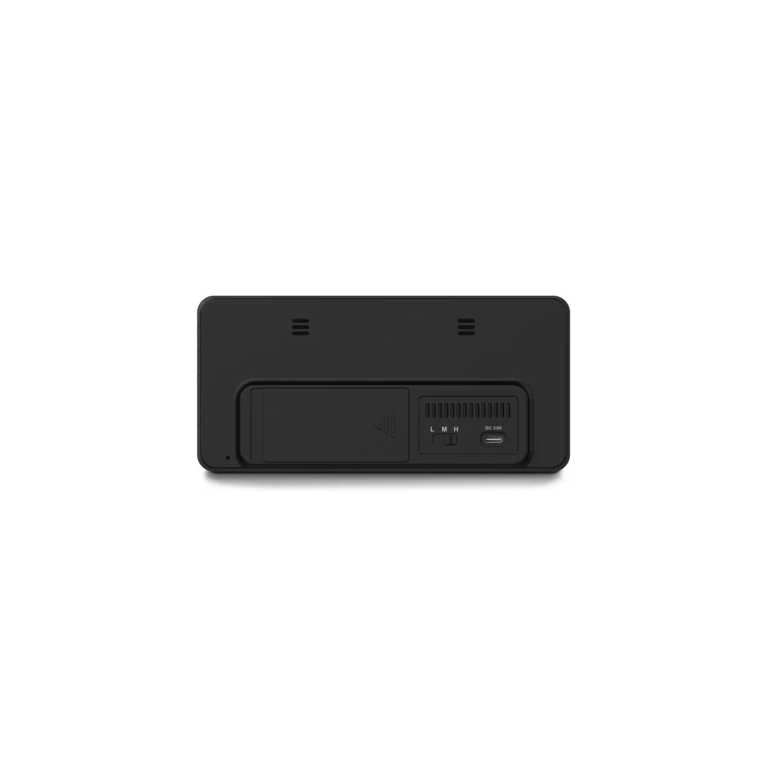 Hama Wecker Bali – Funk – Digital – 18 × 8,5 × 3,6 cm, Schwarz, Kunststoff, Schlummerfunktion, Thermometer