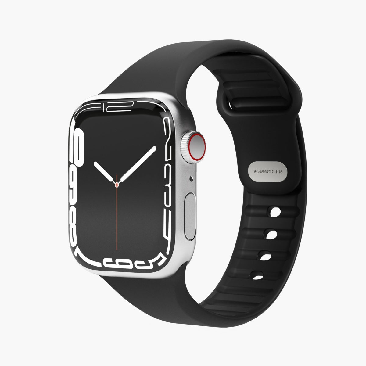 Vonmählen Classic Band 2 – Silikon, Schwarz, für Apple Watch
