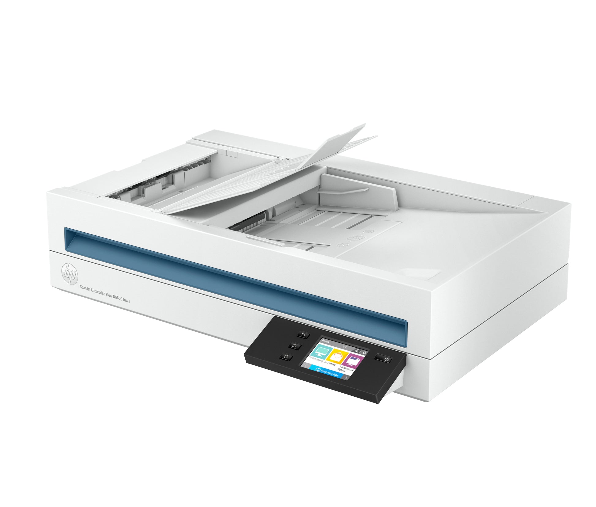 HP ScanJet Enterprise Flow N6600 fnw1 – Flachbett + ADF, A4, Duplex, ADF 100 Blatt, WLAN/LAN, 1'200 dpi