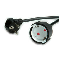 VALUE Verlängerungskabel – Schuko (CEE 7/7)–Schuko (CEE 7/7), 5 m, schwarz