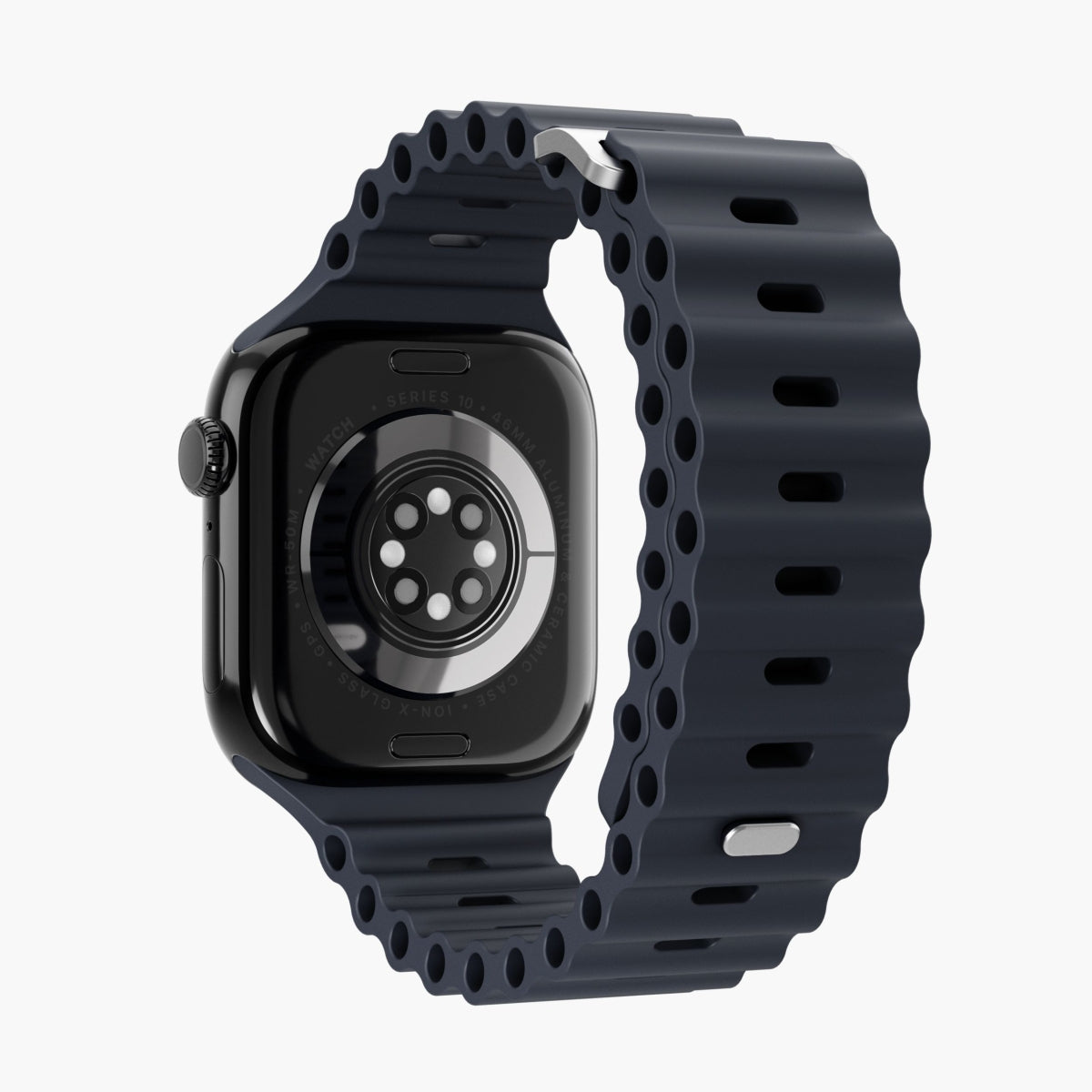 Vonmählen Wave Band 2 – Sportarmband, Navy, für Apple Watch 44–49 mm