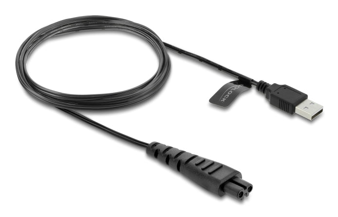 DeLOCK USB-A auf 2-poliges Kabel – USB 2.0 (480 Mbit/s) – 1,2 m – Schwarz – für Remington HC4250 und mehr