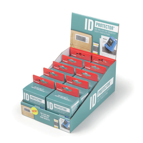 Trodat ID Protector – Tintenrollstempel (Datenmaskierer), Farbe Blau