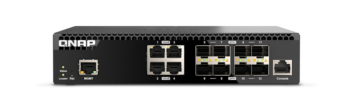 QNAP QSW-M3212R-8S4T – Managed Switch – 12×10G, 8×SFP+, 1U