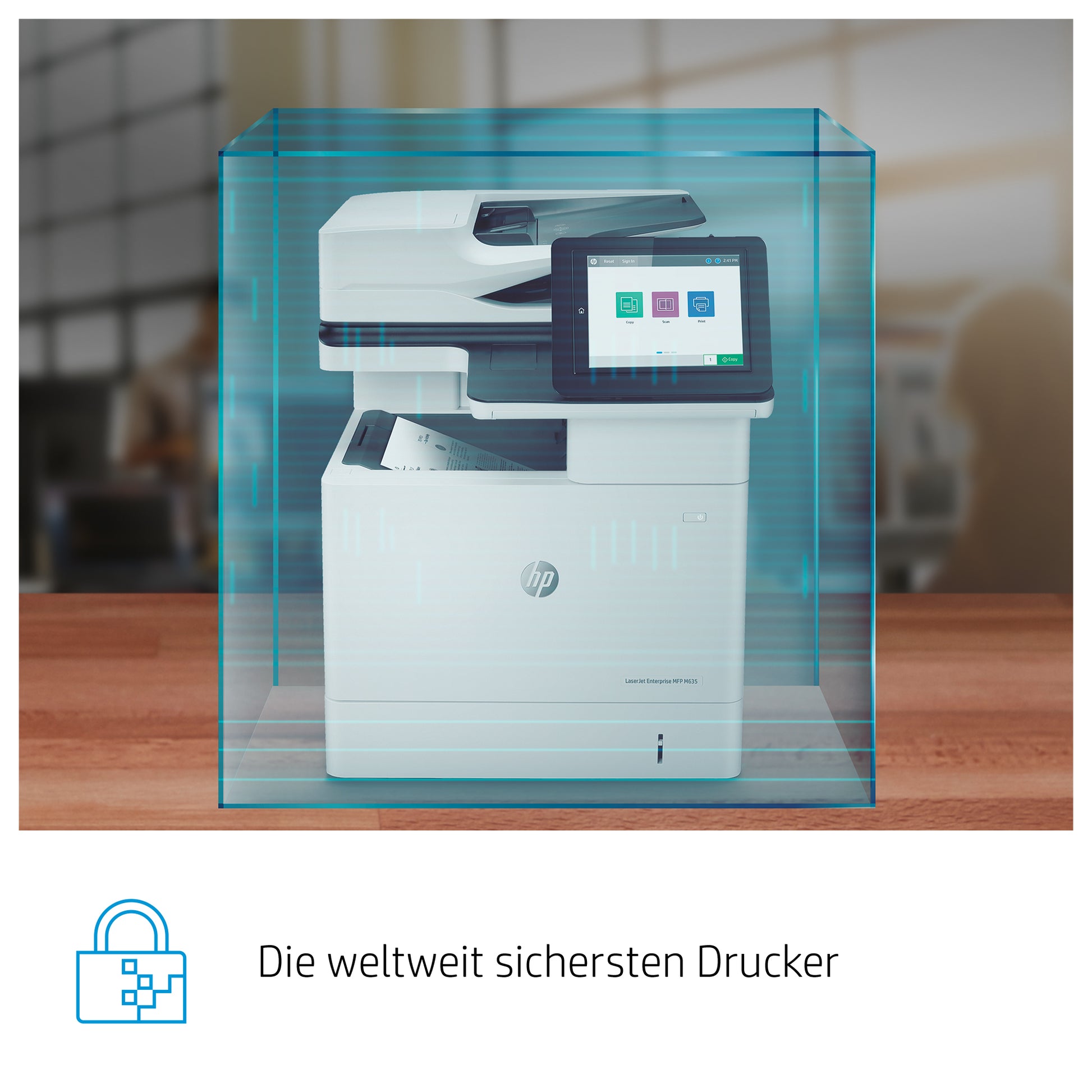 HP Enterprise M635H – S/W Laser-MFP – Duplex, ADF, 150-Blatt ADF