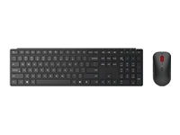 Lenovo Pro Combo – Tastatur- und Maus-Set – Bluetooth & 2,4 GHz USB-A (Empfänger) – QWERTY (US-INT) – Schwarz
