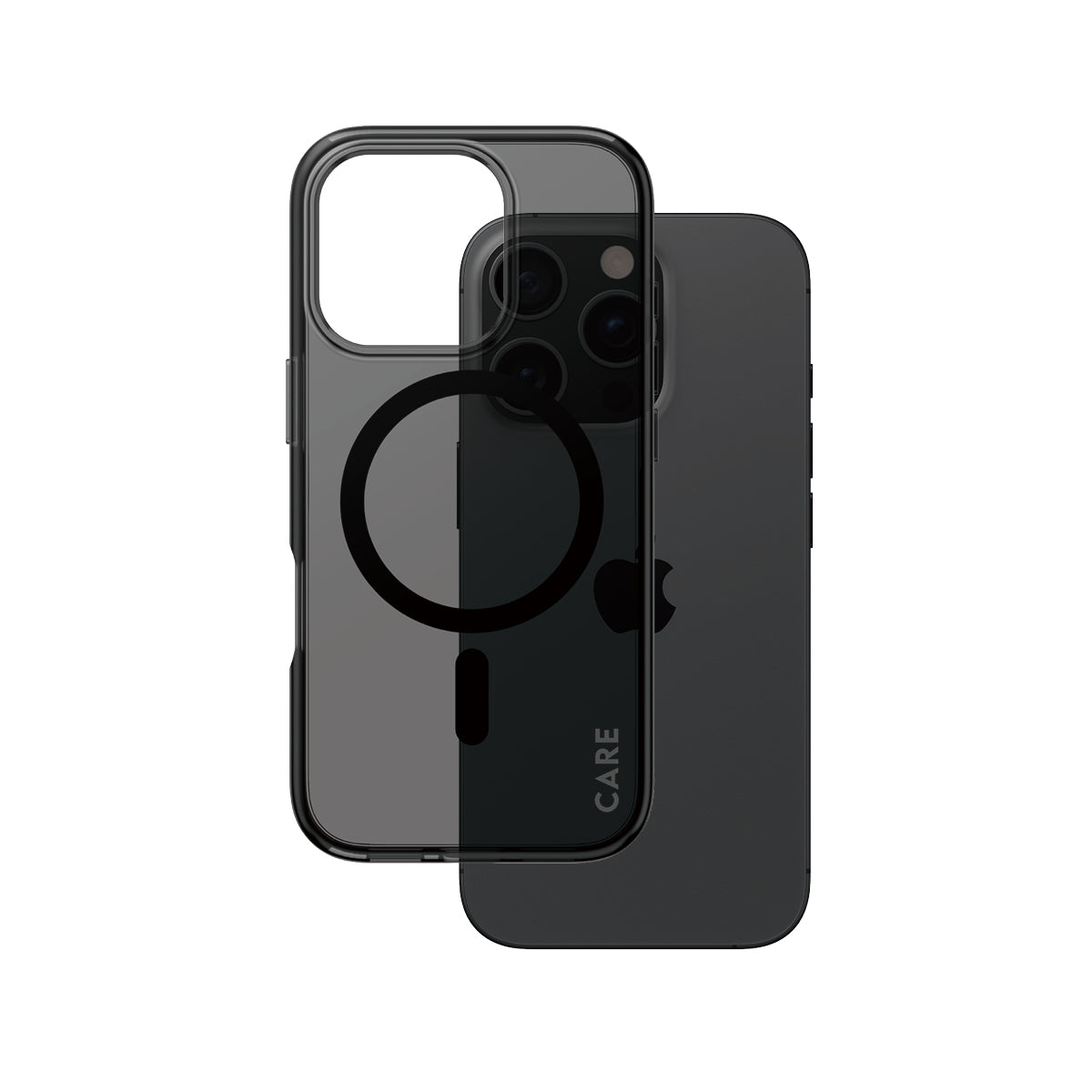 PanzerGlass CARE Flagship Backcover – für Apple iPhone 16 Pro, Kunststoff, Smokey, bis 4,8 m sturzsicher