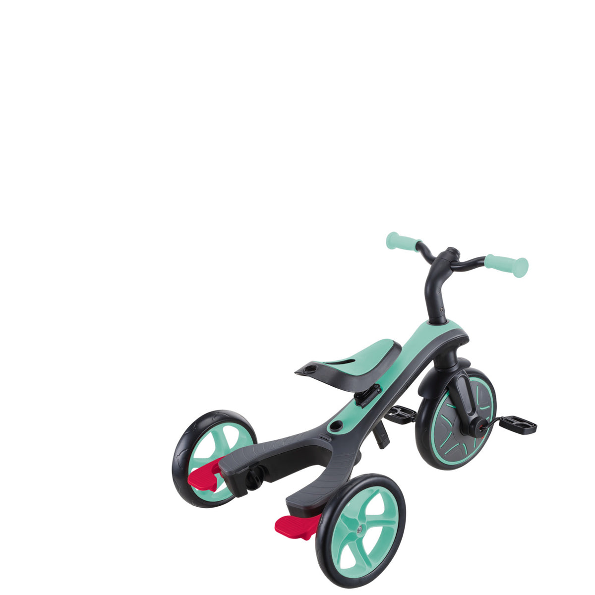 Globber Explorer 4-in-1 Dreirad – Gurt, Schiebestange, verstellbarer Sitz – ab 10 Monaten