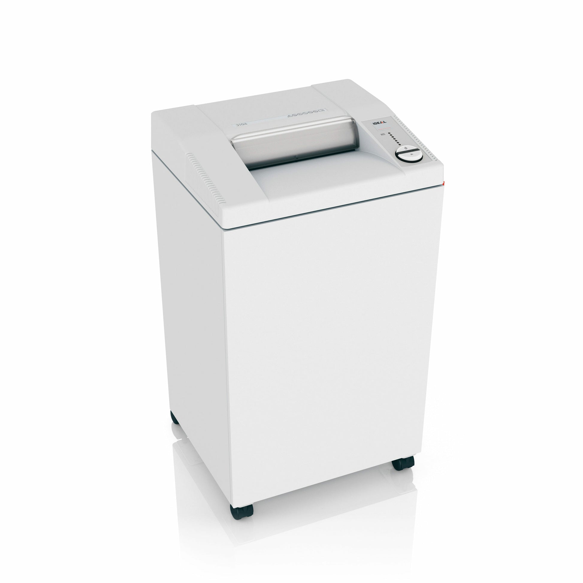 Ideal 3104/CC5 – Aktenvernichter, DIN P-5, Partikelschnitt 2 × 15 mm, 17 Blatt, 120 l, mit automatischem Öler