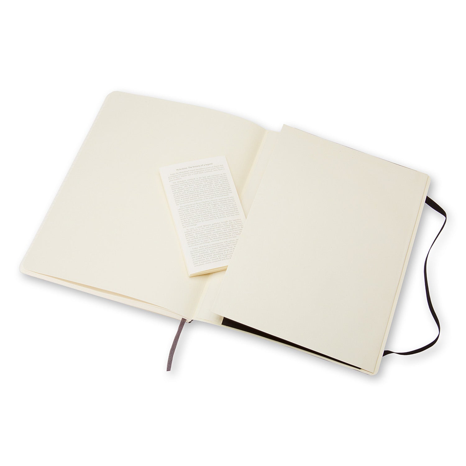 Moleskine Notizbuch, 190 × 250 mm, liniert, Leimbindung, Softcover, 192 Seiten, 70 g/m² – schwarz