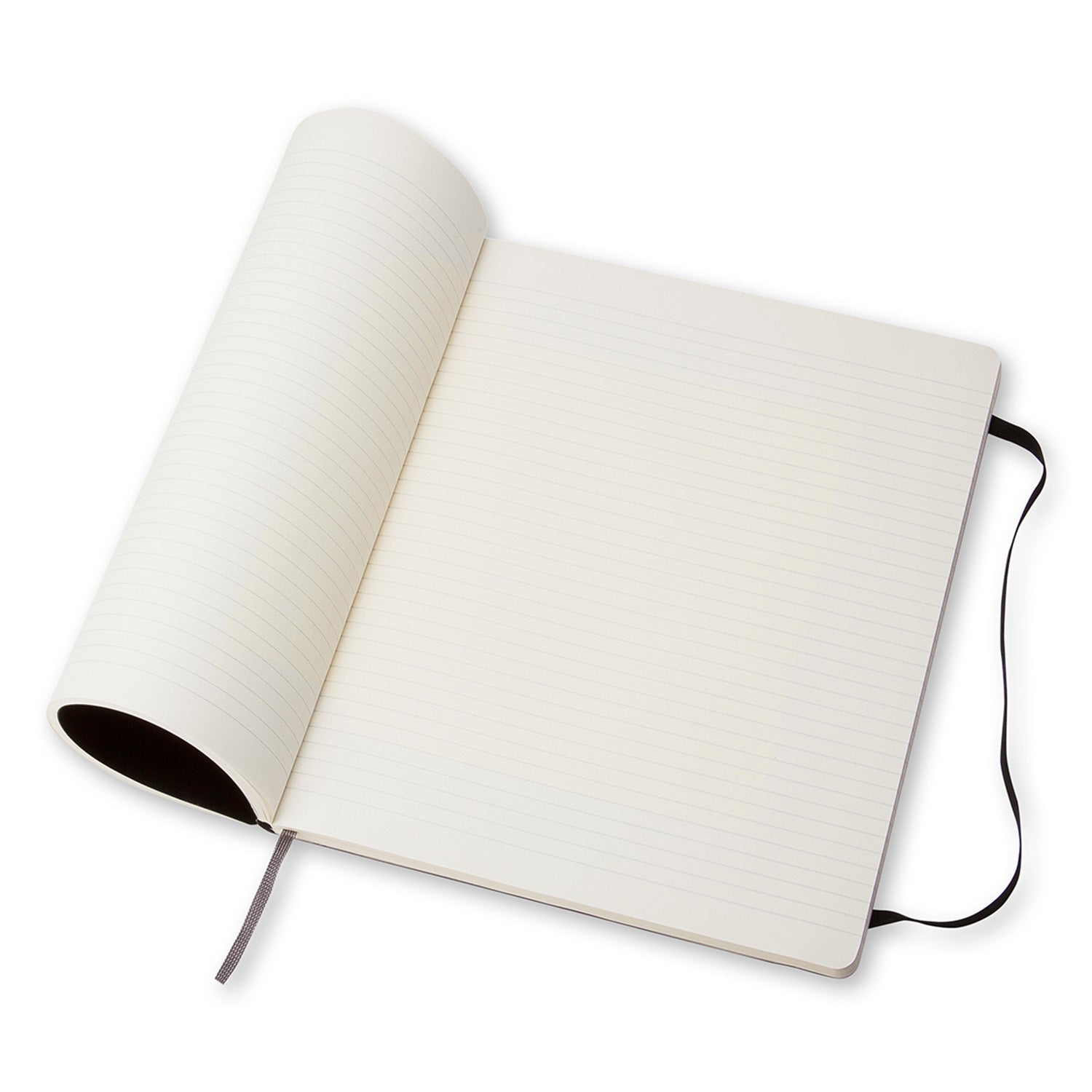 Moleskine Notizbuch, 190 × 250 mm, liniert, Leimbindung, Softcover, 192 Seiten, 70 g/m² – schwarz