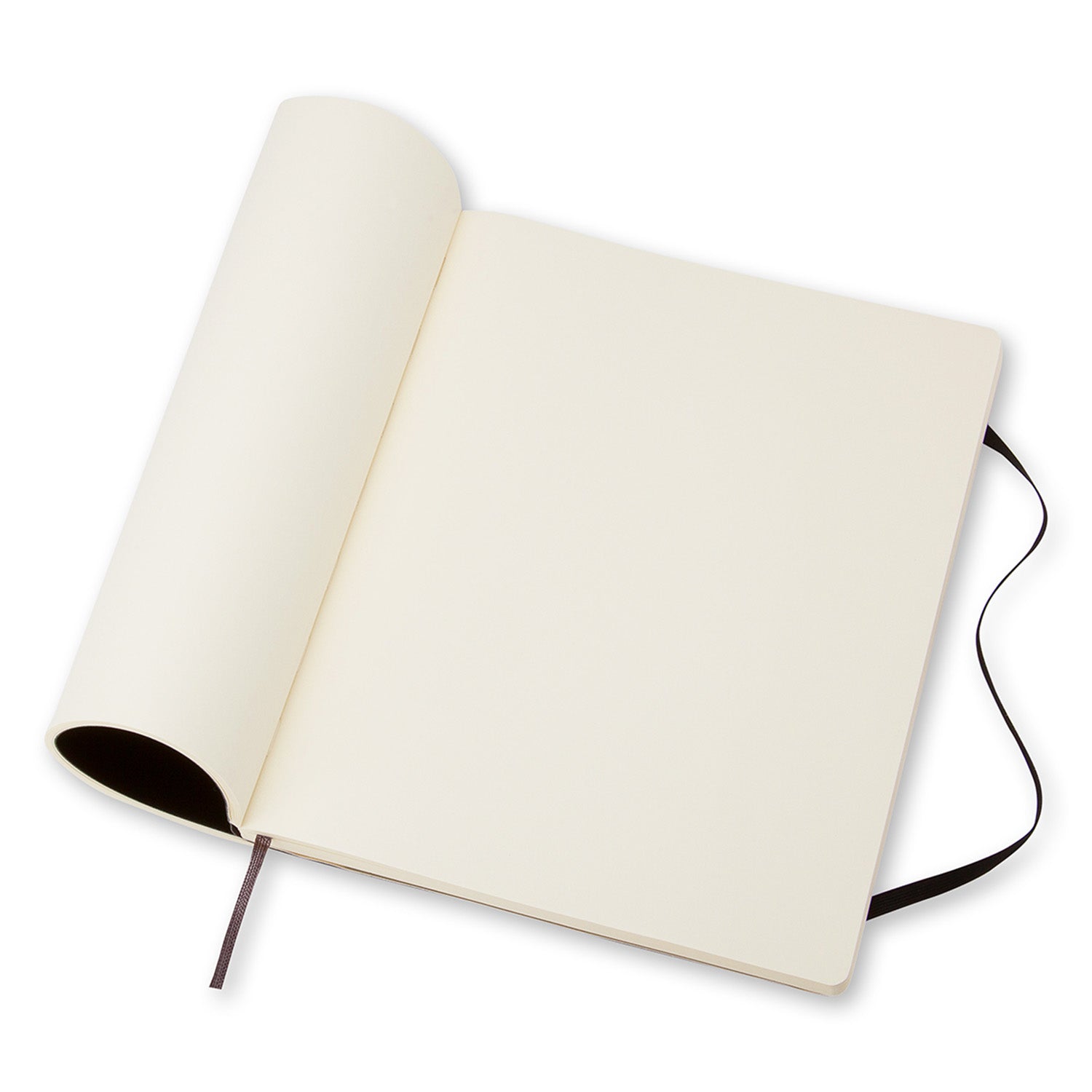 Moleskine Notizbuch, 190 × 250 mm, blanko, Fadenheftung, Softcover, 192 Seiten, 70 g/m² – schwarz