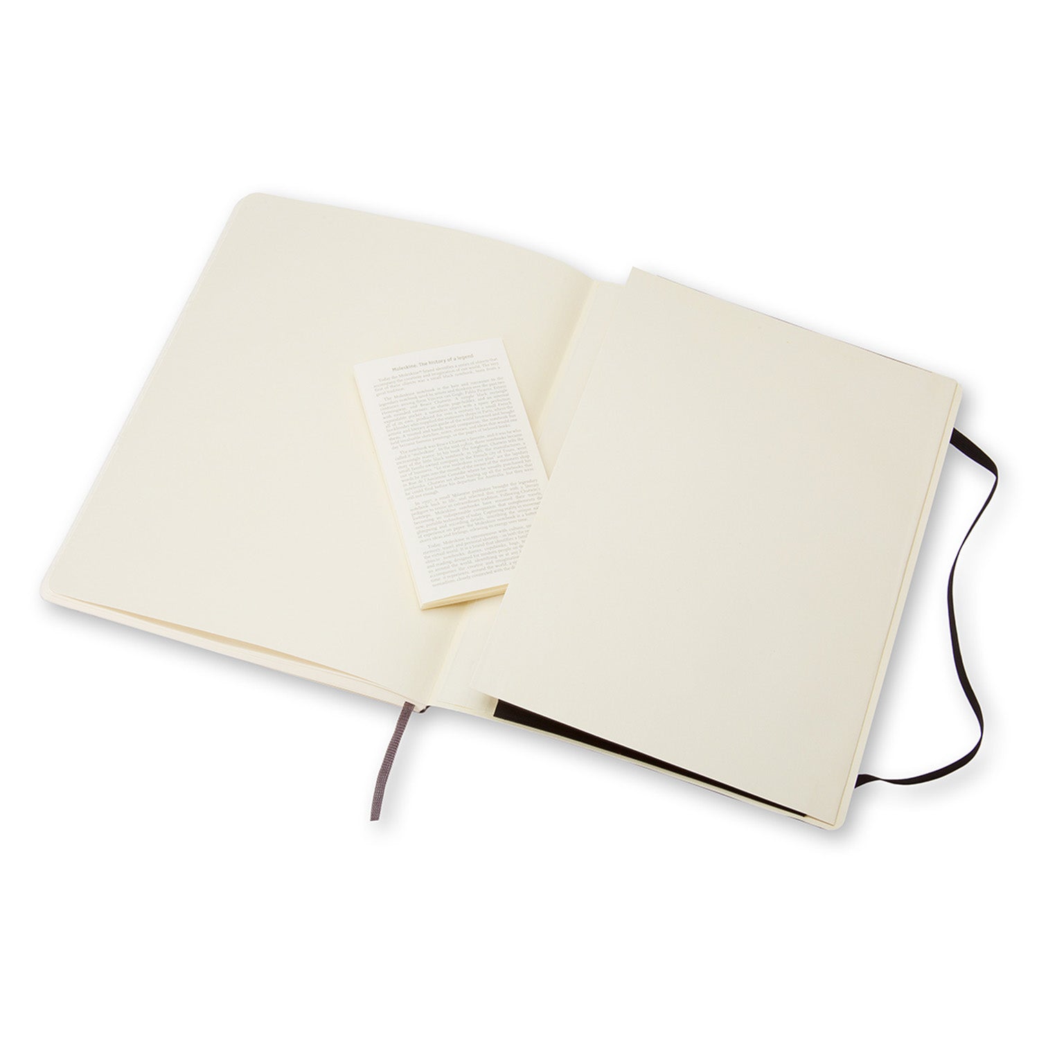 Moleskine Notizbuch, 190 × 250 mm, blanko, Fadenheftung, Softcover, 192 Seiten, 70 g/m² – schwarz