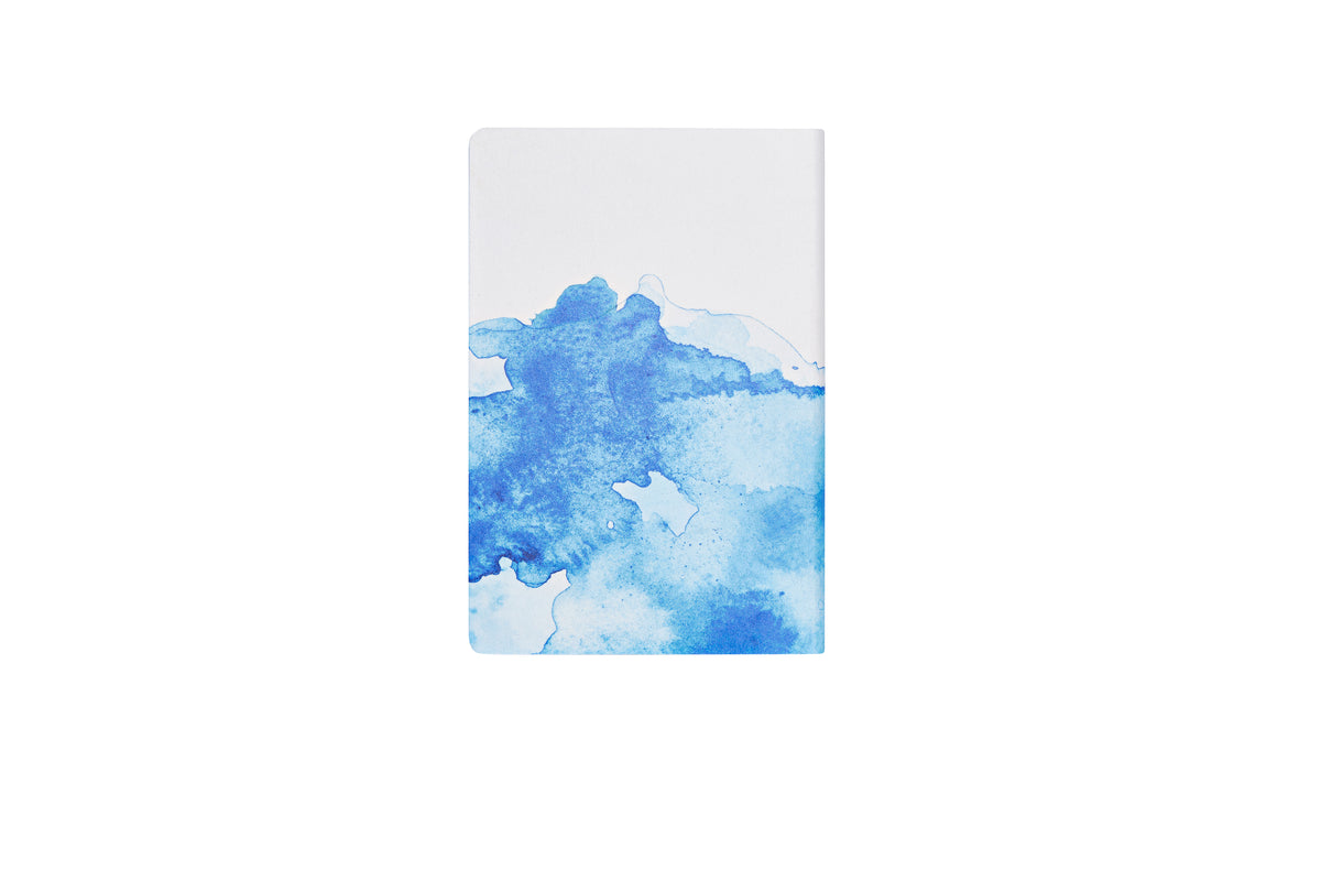 Nuuna Notizbuch – 135 × 200 mm – punktiert – 176 Seiten – Fadenheftung, nummeriert, blau