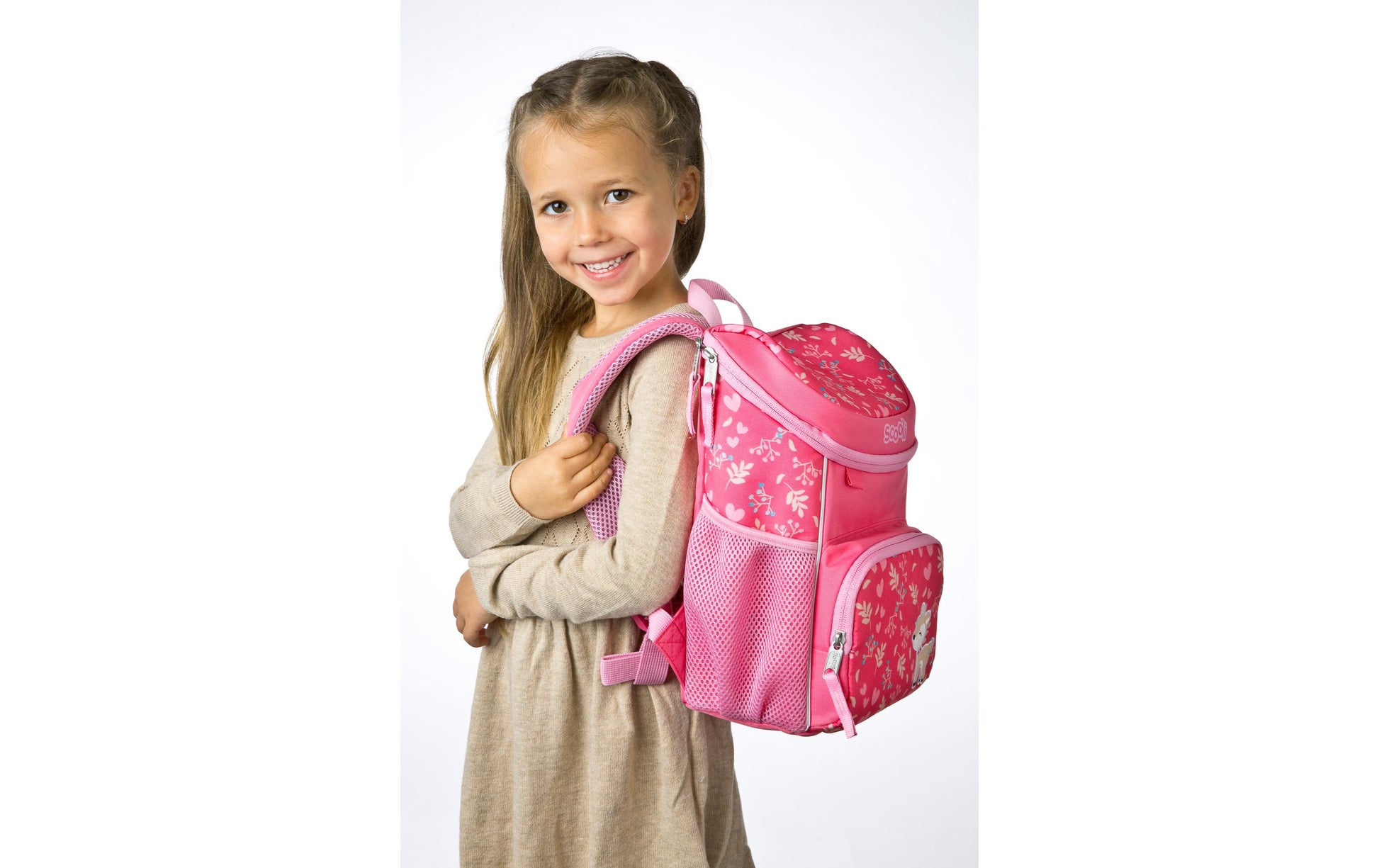 Scooli Kindergartenrucksack, Daisy Deer, 8 l, 20×19×13 cm
