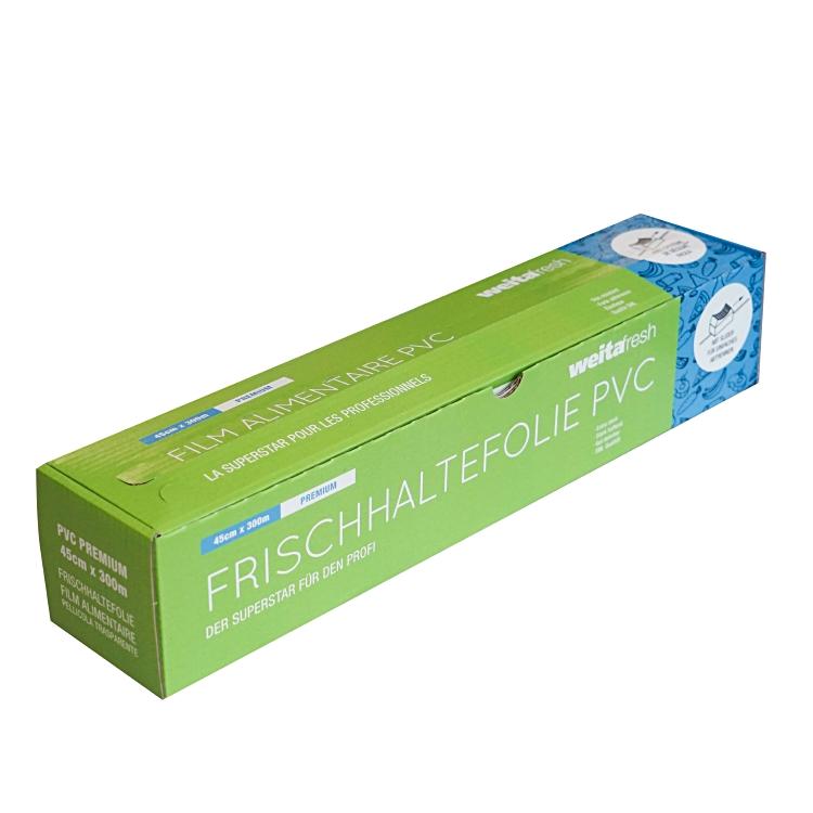 Weitafresh Frischhaltefolie 300 m, 45 cm, PVC, Transparent, Einzelbox mit Slider