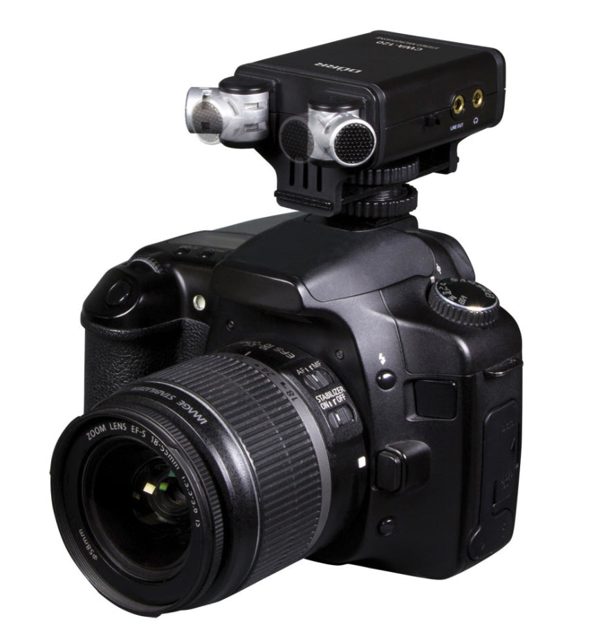 Dörr CWA-120 – Stereo-Mikrofon, Niere, Kondensator, Video, für DSLR, spiegellose Kameras, Systemkameras u. a.