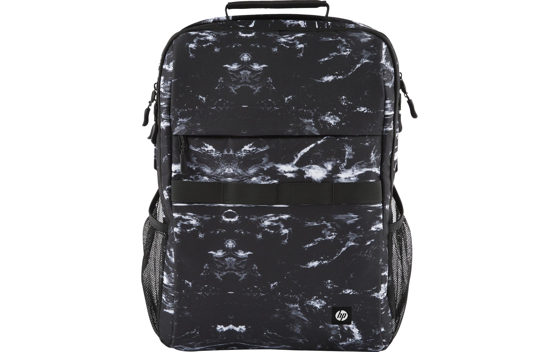 HP Campus XL Marble Stone Rucksack – Anhänger aus recyceltem Papier, Schwarz
