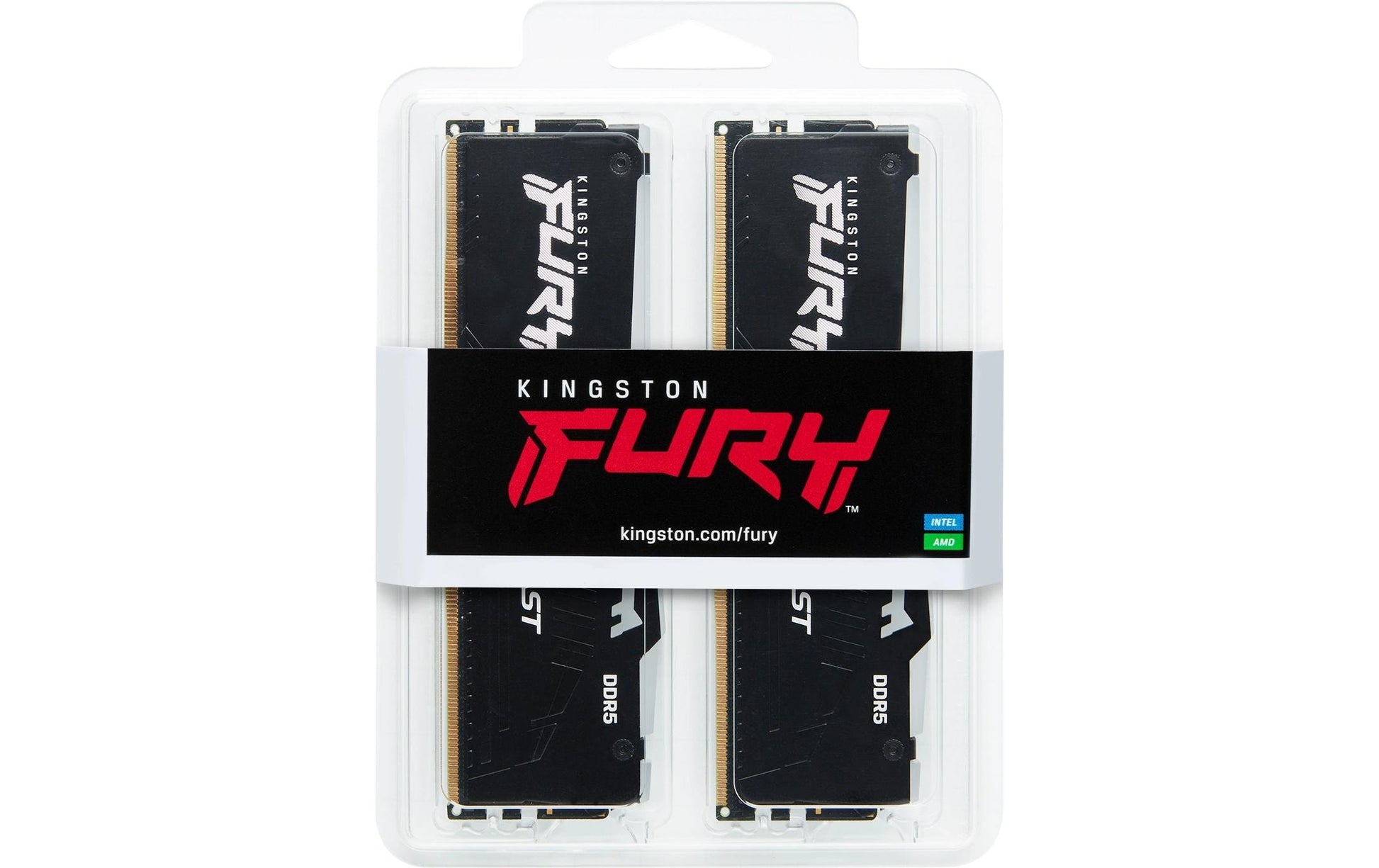 Kingston Technology Kingston FURY Beast – Arbeitsspeicher – 32 GB (2×16 GB), DDR5-6400 MT/s, CL32, 288‑Pin DIMM, RGB, EXPO, Schwarz