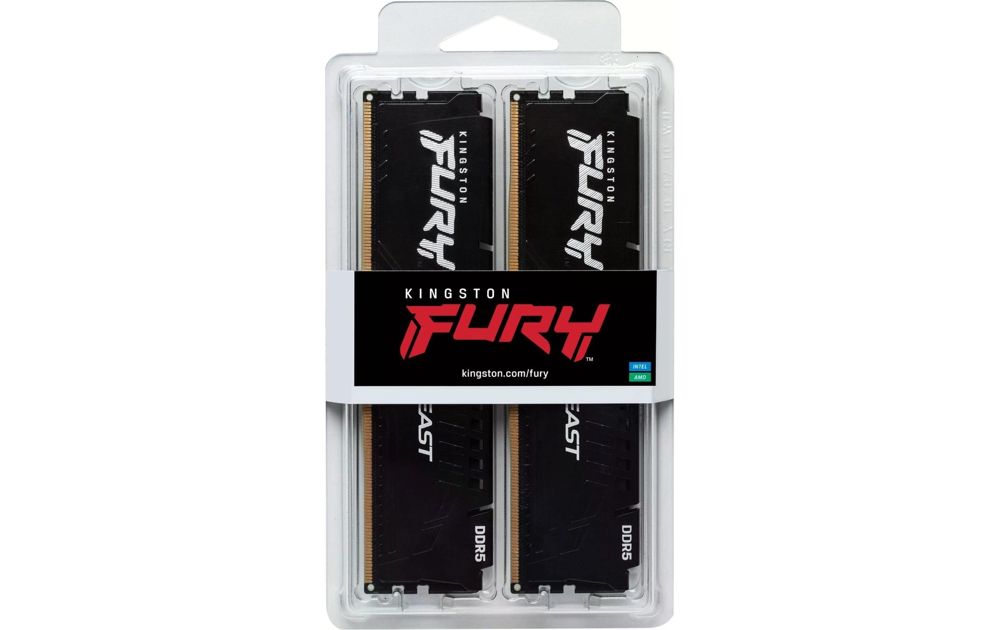 Kingston Technology Kingston FURY Beast KF560C30BBEK2-32 – 32 GB DDR5 6000 MT/s, 2×16 GB, 288-poliger DIMM, CL30, für PC