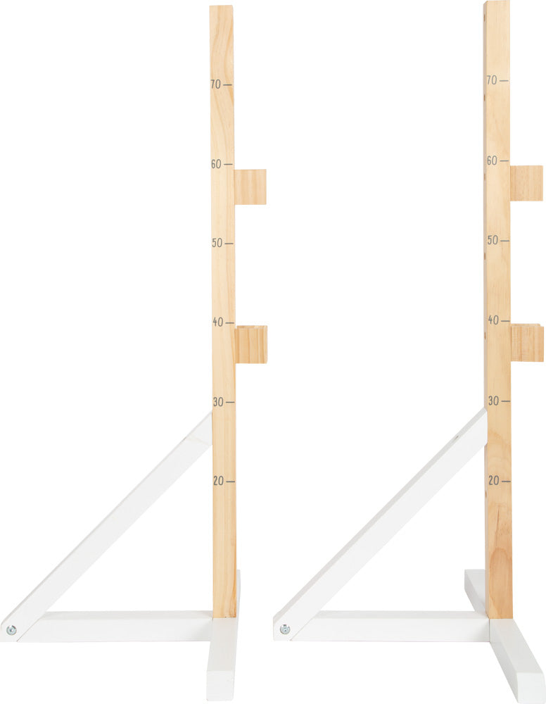 Small foot Hindernis – für draussen geeignet – 39 × 80 × 30 cm – ab 3 J. – Stoff, Textil, Holz – mehrfarbig