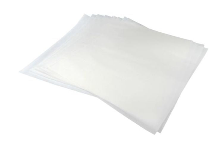 Backpapier 32,5 × 53 cm, beidseitig silikonbeschichtet, 41 g/m², weiss