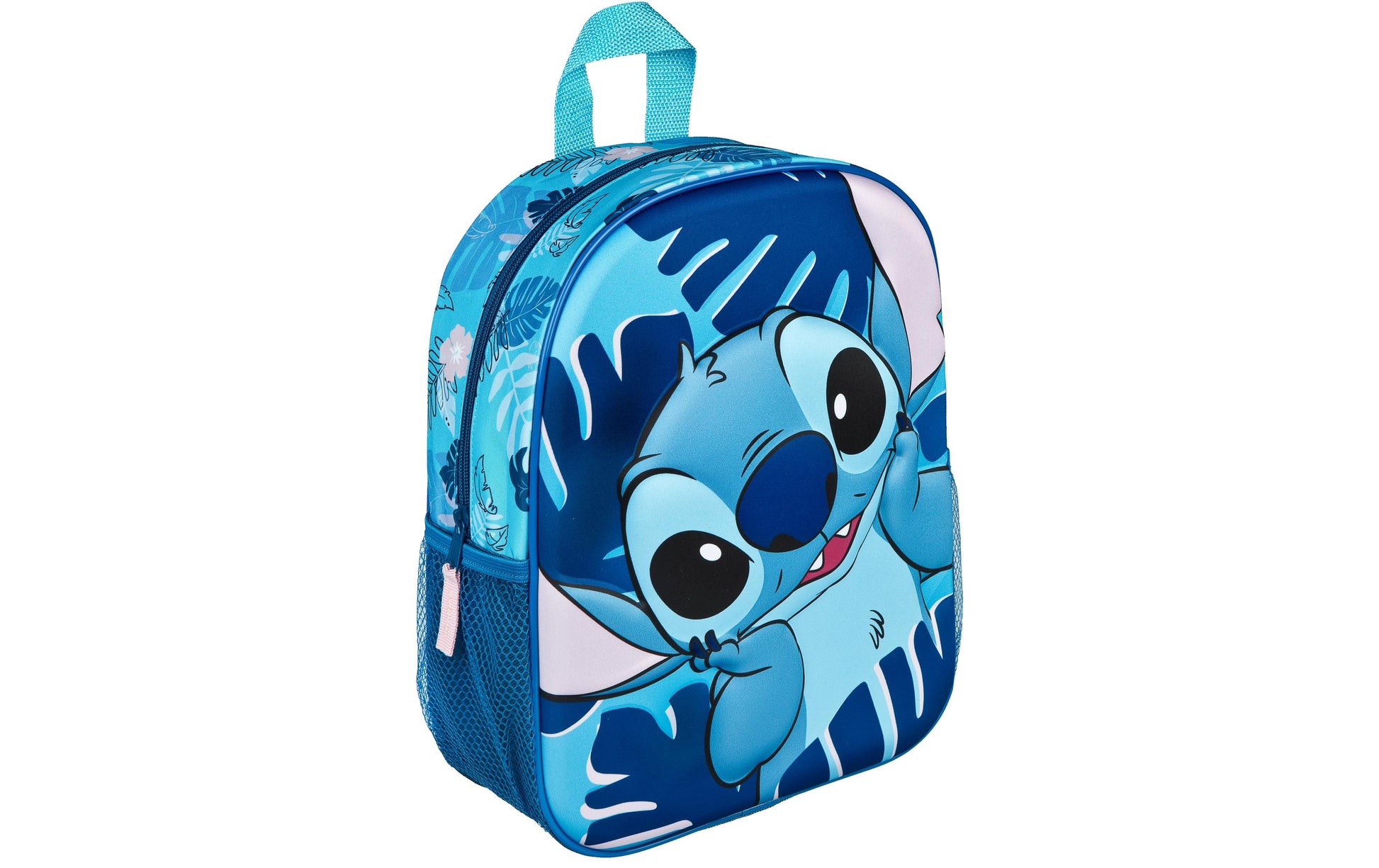 Scooli Kindergartenrucksack 3D Lilo & Stitch – 7 l, Gepolsterte Schultergurte – Blau/Rosa, 270 × 330 × 100 mm