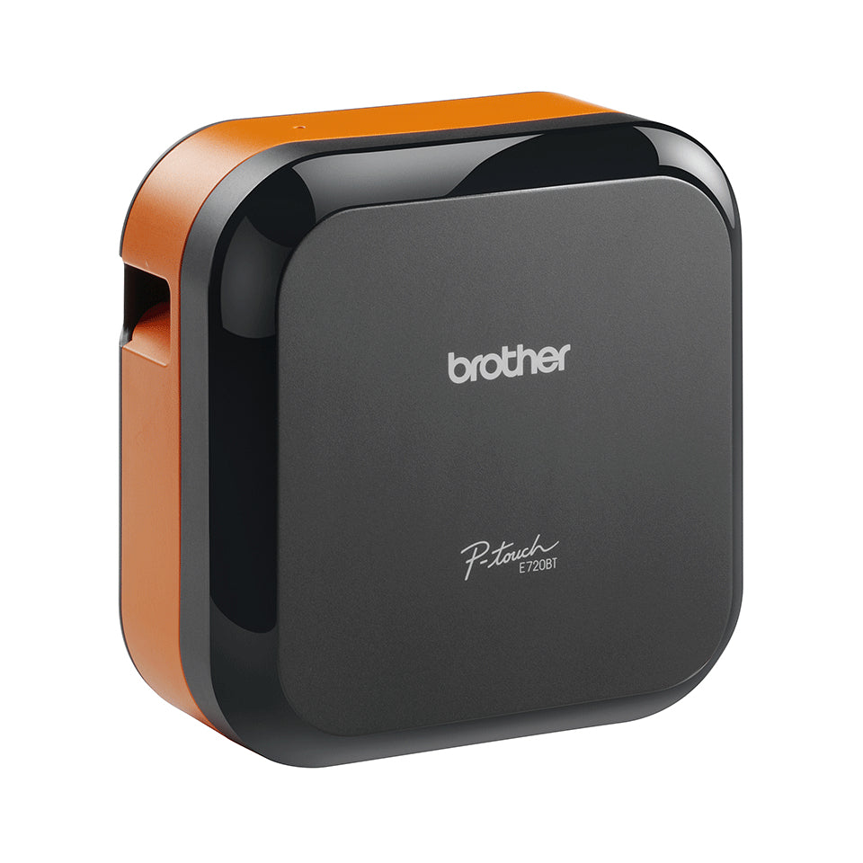Brother Cube Pro E720BT Etikettendrucker – Bluetooth, Thermodruck, Lithium-Ionen-Akku, max. Druckhöhe 18 mm