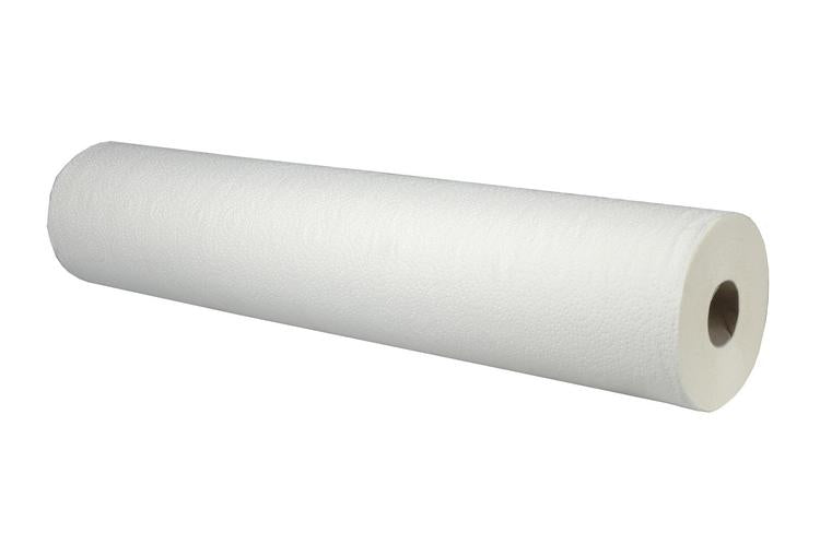 Ärzterolle – 1-lagig, weiss, Zellstoff – 500 mm × 50 m – Perforation 380 mm