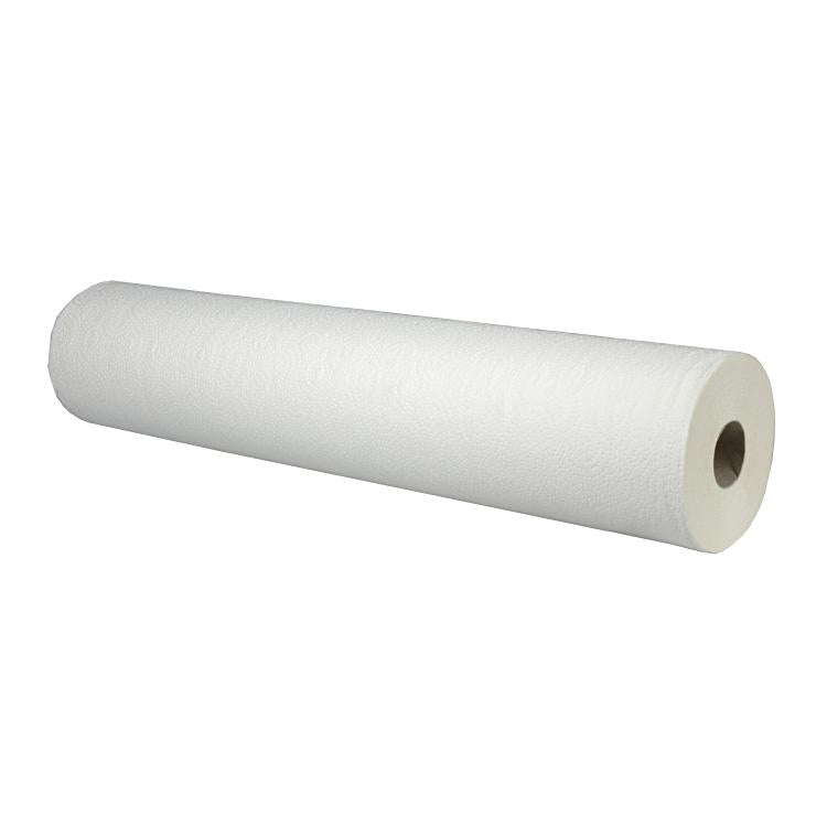 Ärzterolle – 1-lagig, weiss – 590 mm × 50 m – Perforation 380 mm