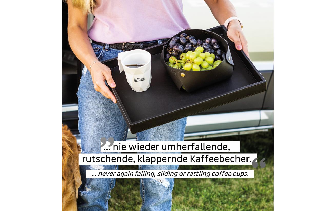 Silwy Tasse S030-1403-1-C – 300 ml, 8,5 × 12,0 cm, Kunststoff, Weiss, mit Deckel, stapelbar