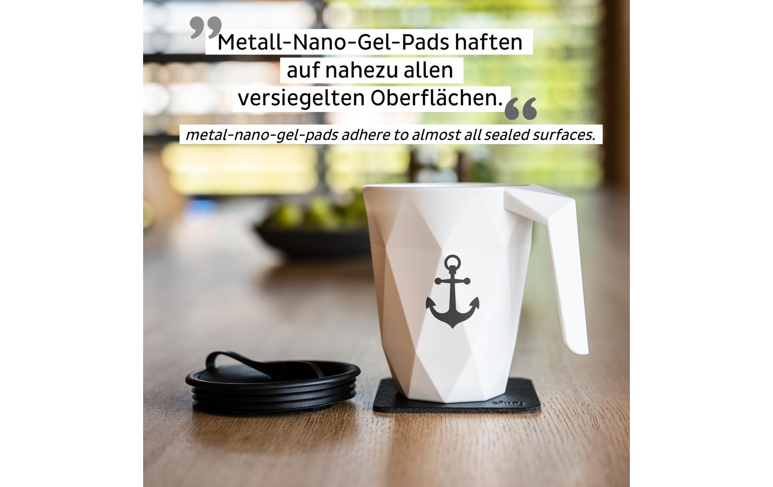Silwy Tasse – 0,3 l, Ø 8,5 cm, H 12,0 cm, Kunststoff, Weiss, mit Deckel, stapelbar