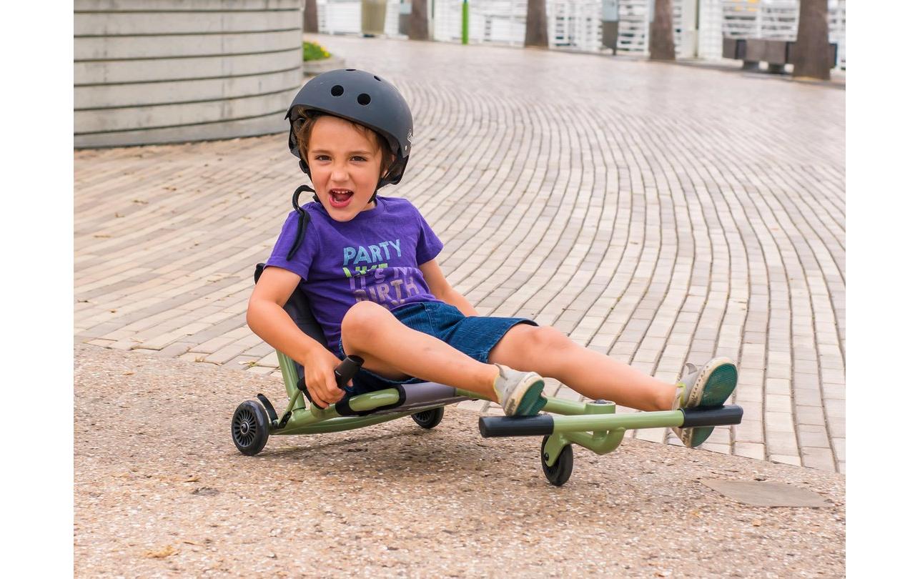 EzyRoller Aufsitz-Go-Kart – Drücken, 3 Räder – 43 × 35 × 67 cm – ab 4 J. – Stahl, Kunststoff – Schwarz/Grün