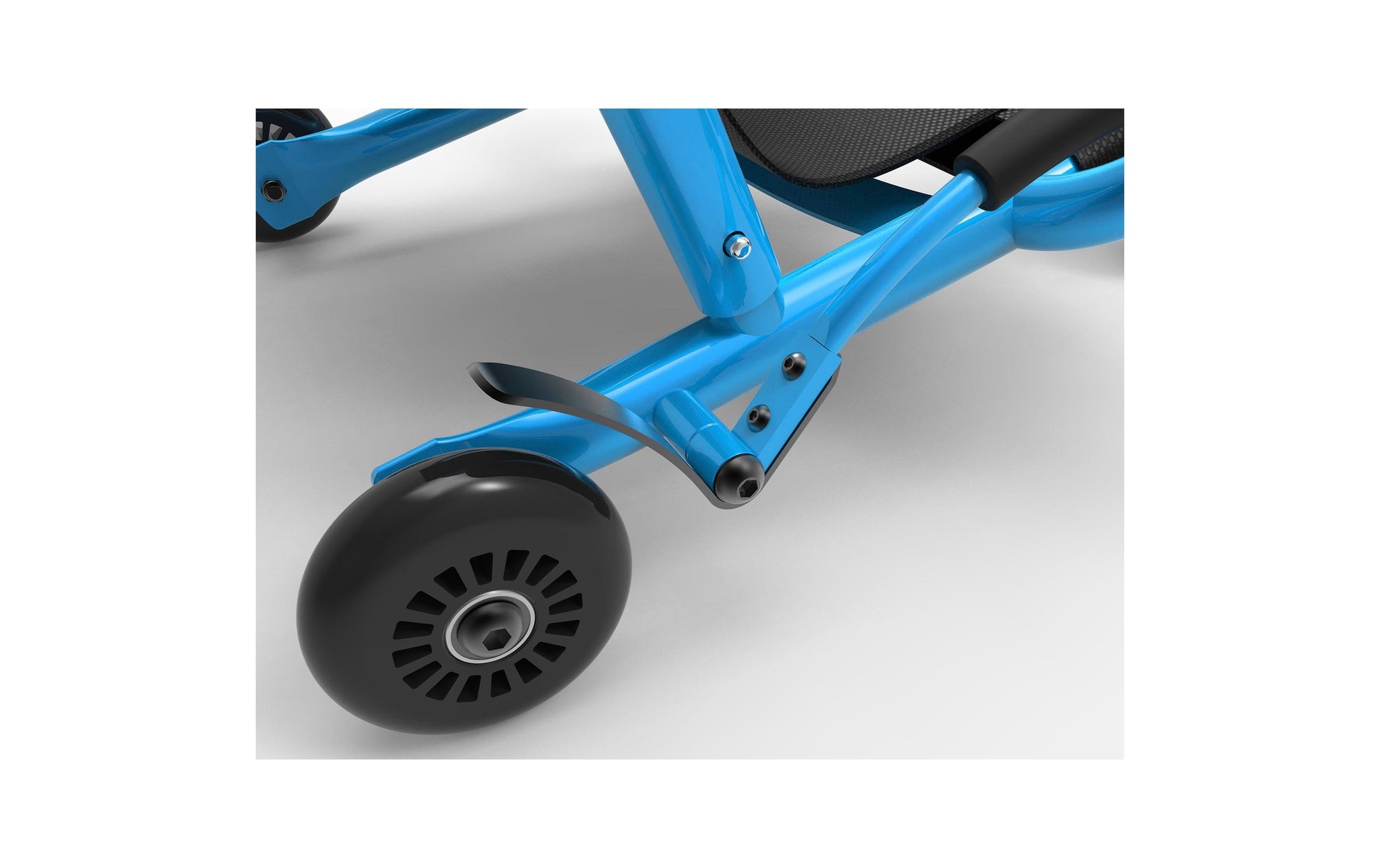 EzyRoller Classic Aufsitz-Go-Kart – Handbremse, Haltegriff, 3 Räder – 43 × 35 × 67 cm – ab 4 J. – blau