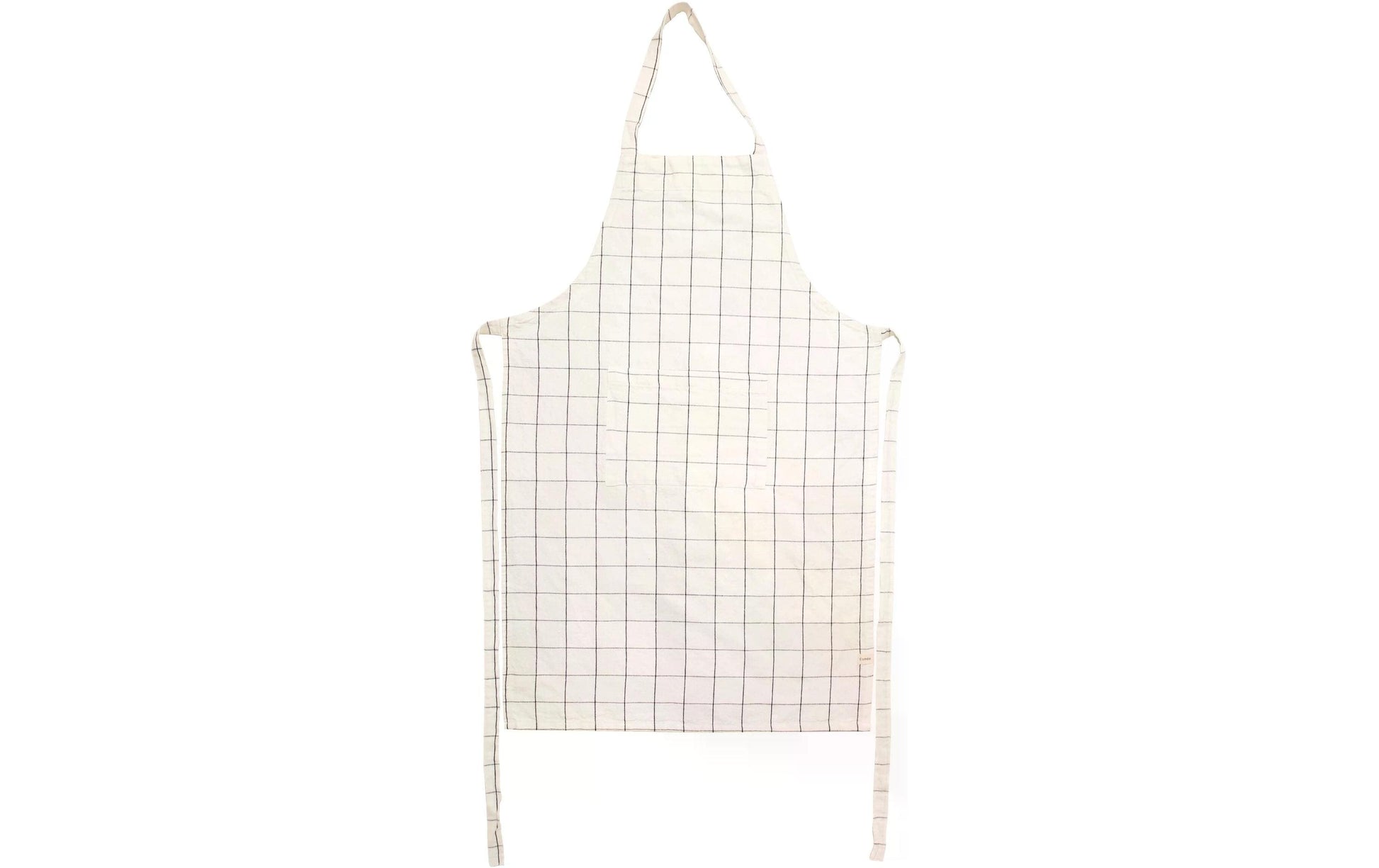Esmée Kochschürze 60 × 90 cm, Leinen/Bio-Baumwolle, Weiss, mit Tasche