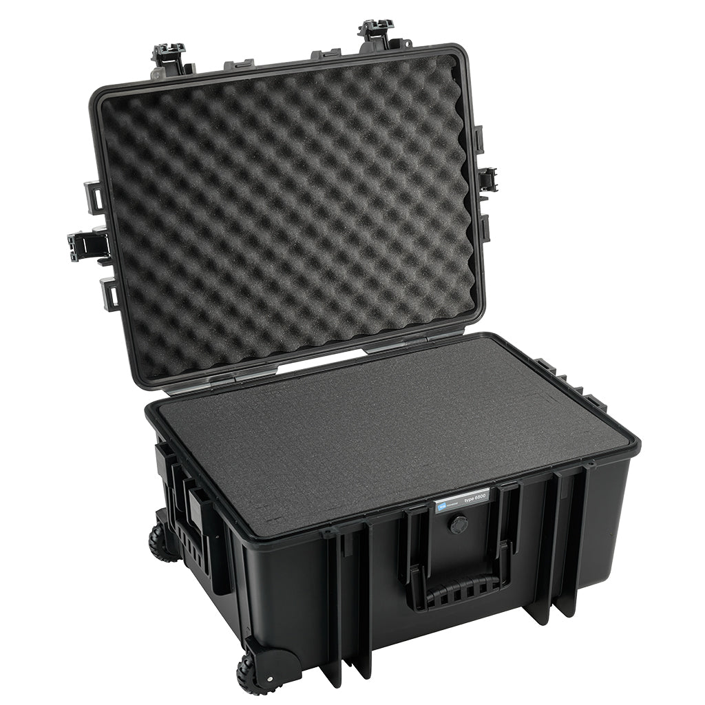 B&W Cases B&W – Outdoor-Koffer Typ 6800, Kunststoff (PP), Schwarz, staubgeschützt