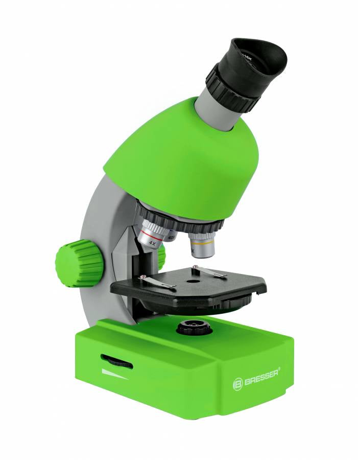 Bresser Optics Bresser Junior – Mikroskop-Bausatz – Optisches Mikroskop, 40–640×, LED-Beleuchtung, ab 6 Jahren