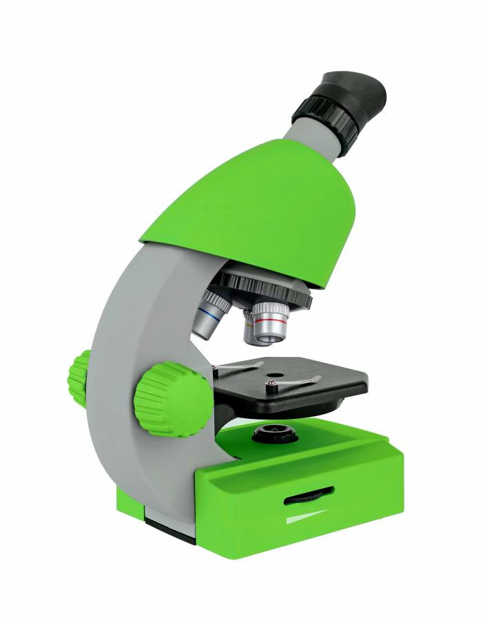 Bresser Optics Bresser Junior – Mikroskop-Bausatz – Optisches Mikroskop, 40–640×, LED-Beleuchtung, ab 6 Jahren