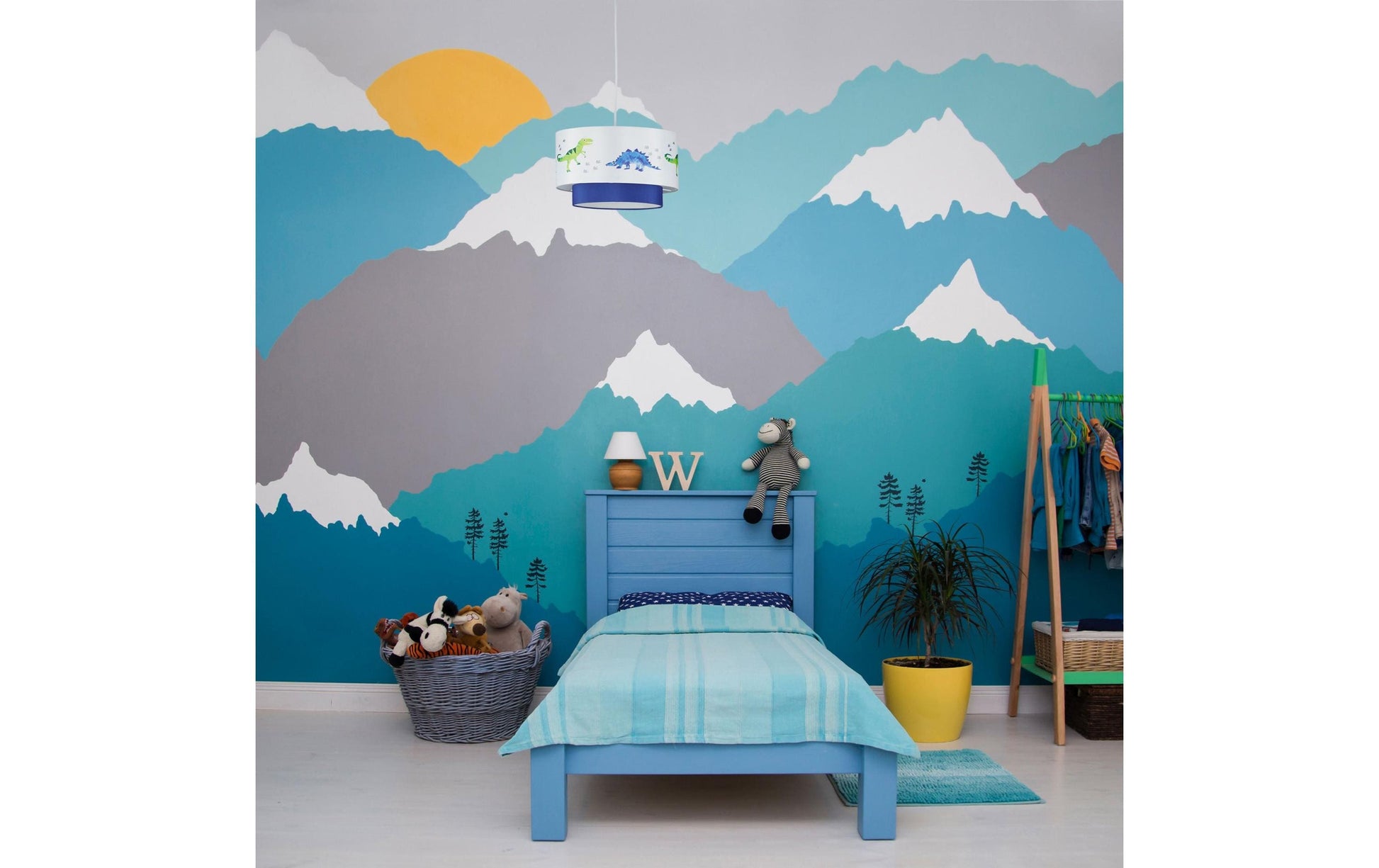 Relaxdays Deckenleuchte – Ø 30 × 126 cm, 60 W, weiss