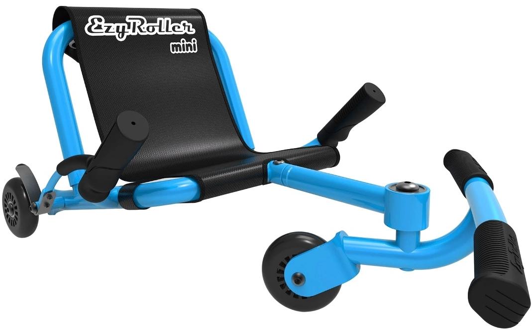EzyRoller Classic Aufsitz-Go-Kart – Handbremse, Haltegriff, 3 Räder – 43 × 35 × 67 cm – ab 4 J. – blau