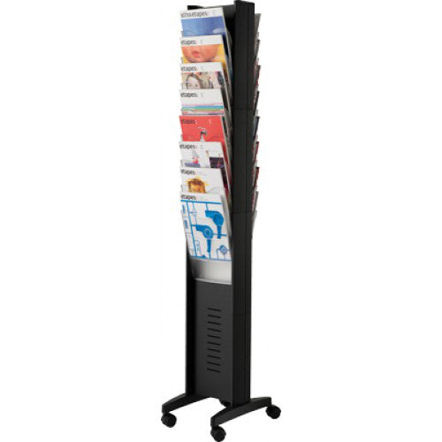 Paperflow Prospektständer EPI easyDisplays A4 16 Fächer – Rechteck, Metall