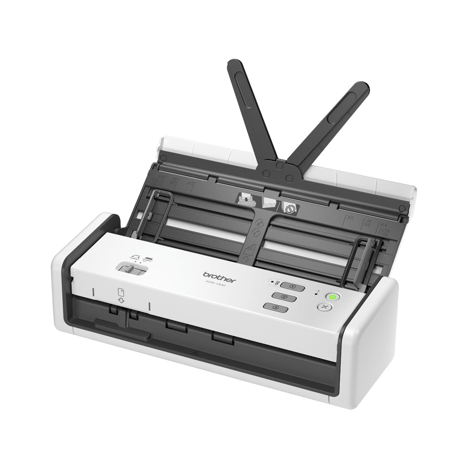 Brother ADS-1300 – Einzugsscanner, A4, Duplex, 30 Seiten pro Minute, ADF 20 Blatt, USB, 1'200 dpi