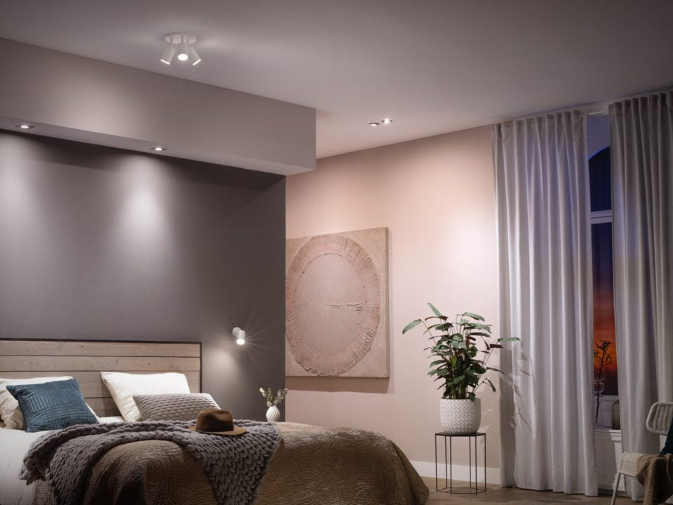 Philips Hue LED-Leuchtmittel GU10 3er-Pack – 4,2 W dimmbar, 400 lm, 2200–6500 K, für Bluetooth/Zigbee