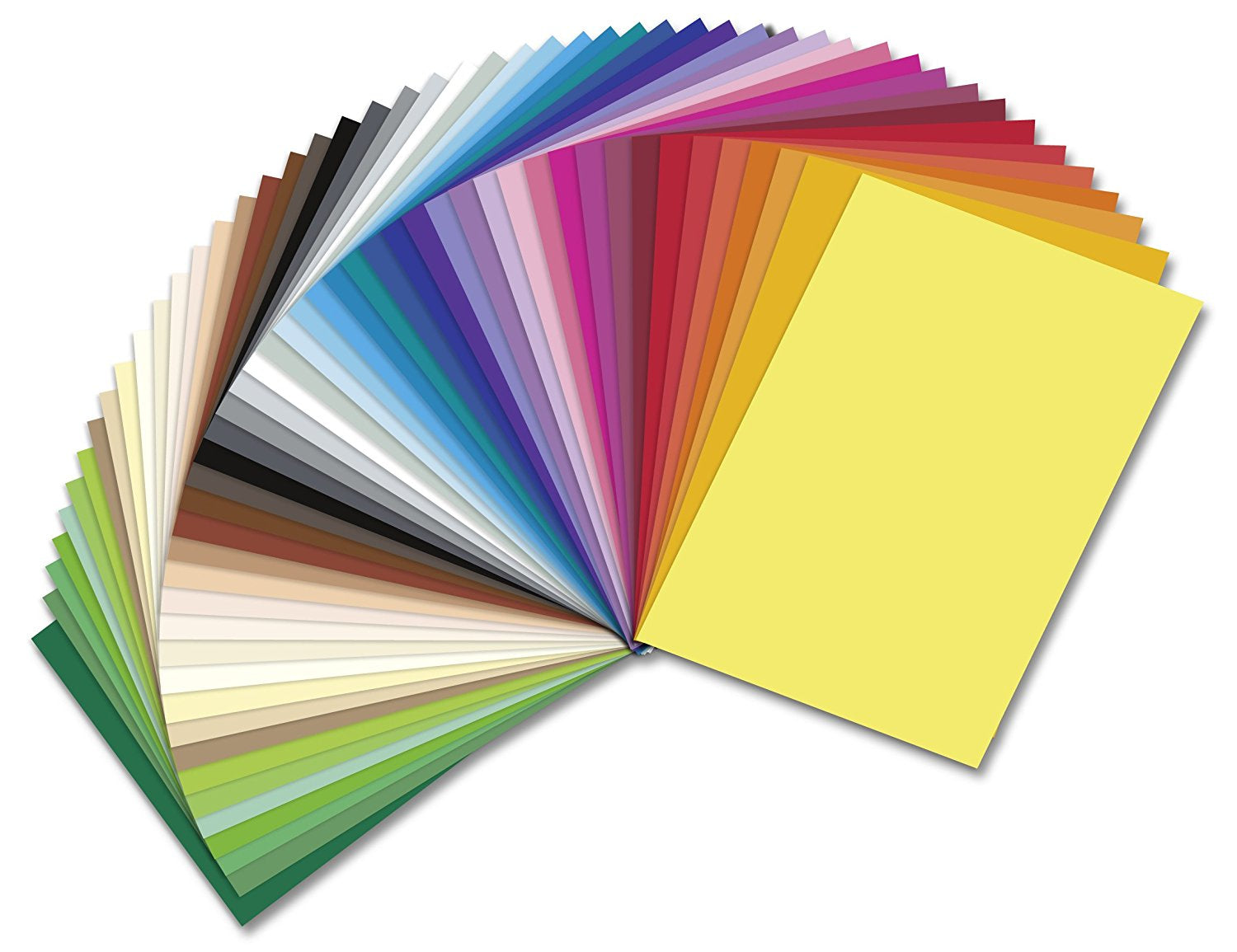 Folia Tonzeichenpapier – 25 × 35 cm, 130 g/m², farbig sortiert, 50 Blatt
