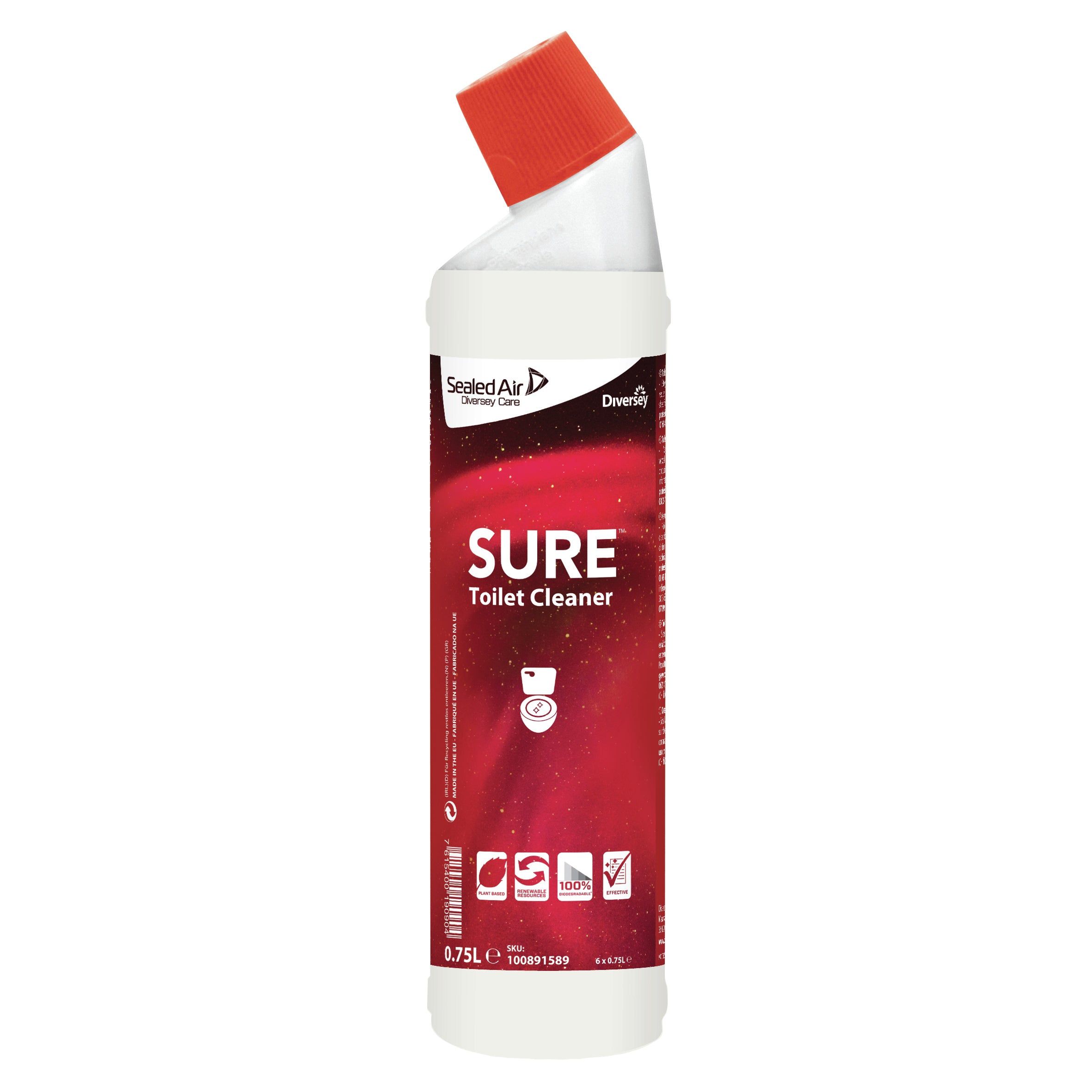 Diversey SURE WC-Reiniger – für WC – Flasche – 6×750 ml