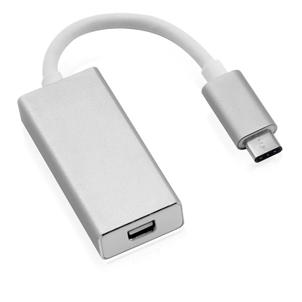 ROLINE USB-C zu Mini DisplayPort Adapter – 4K (3840 × 2160) @ 60 Hz, 0,1 m, DP 1.2 – für USB-C (DP Alt Mode)