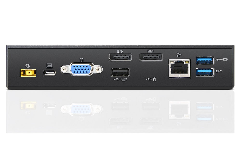 Lenovo ThinkPad Dockingstation – USB-C, 2× DP, 1× VGA, 5× USB-A, 90 W PD, GbE