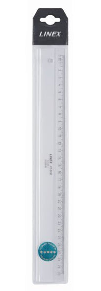 Linex Wandtafel-Lineal 30 cm – Acryl, transparent