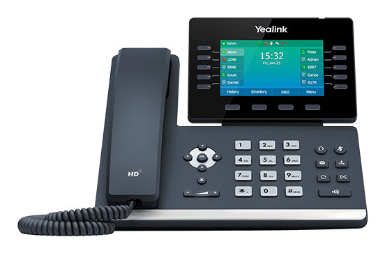 Yealink T54W – IP-Telefon, WLAN, Bluetooth, PoE, Schwarz